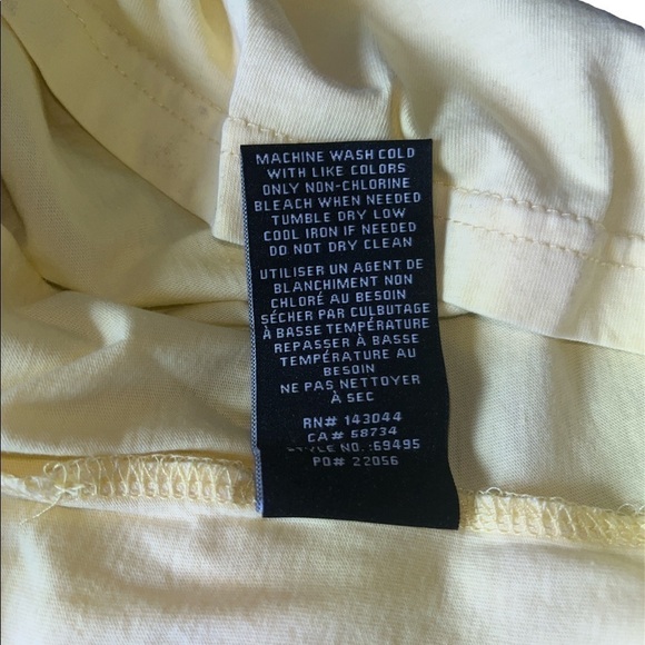 7 for All Mankind‎ Women’s Basic Tee Shirt  Size Small NEW NWT Yellow # basic - Picture 4 of 5